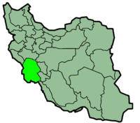 Carte montrant la position de la province du Khouzestan