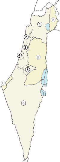 Districts israéliens.