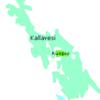 Carte du lac Kallavesi.