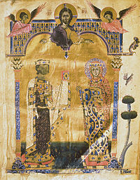 Levon et son épouse Keran, 1262, Évangile (Ms. 2660).