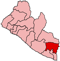 Location of River Gee County in Liberia