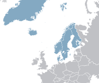 Carte des pays du Conseil nordique