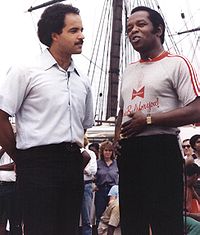 Lou Rawls (à droite), en 1980 à Baltimore
