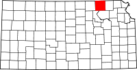 Map of Kansas highlighting Marshall County.svg