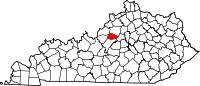 Map of Kentucky highlighting Spencer County.svg