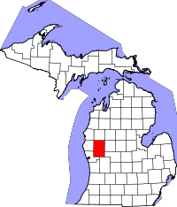Map of Michigan highlighting Newaygo County.svg