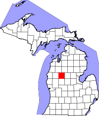 Map of Michigan highlighting Osceola County.svg