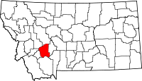 Map of Montana highlighting Jefferson County.svg