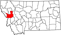 Map of Montana highlighting Missoula County.svg