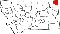 Map of Montana highlighting Sheridan County.svg
