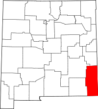 Map of New Mexico highlighting Lea County.svg