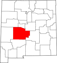 Map of New Mexico highlighting Socorro County.svg