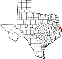 Map of Texas highlighting Sabine County.svg