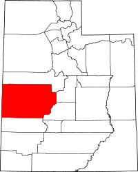 Localisation du comté de Millard sur la carte de l’Utah