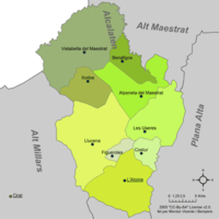 Communes de l'Alcalatén