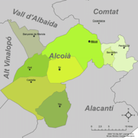 Communes de l'Alcoià