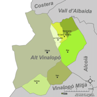 Communes de l'Alt Vinalopó