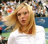 Maria Sharapova at the 2007 US Open (Cropped).jpg