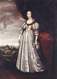 Louise-Marie de Gonzague, reine de Pologne, vers 1650(artiste polonais inconnu)