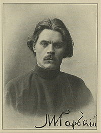 Portrait autographe de Gorki