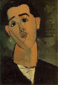 Portrait de Juan Gris par Modigliani (1915).