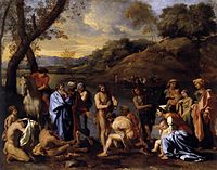 Nicolas Poussin - St John the Baptist Baptizes the People - WGA18294.jpg