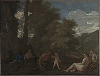 Nymphs and a Satyr (Amor Vincit Omnia) - Nicolas Poussin - Cleveland MofA.jpg