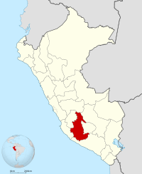 Localisation de la région Ayacucho