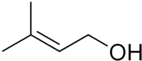 Structure du prénol, un terpène.