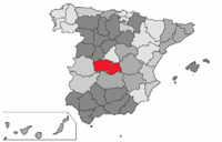 Localisation de la province de Tolède