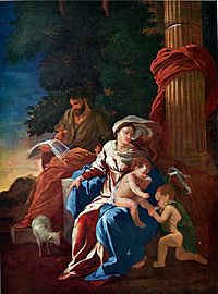 Sainte Famille avec st Jean Baptiste - Poussin - Karlsruhe.jpg