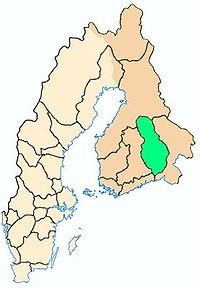 Position du Savo dans le Royaume de Suède vers 1630