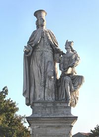 Statue représentant Andrea Memmo sur le Prato della Valle