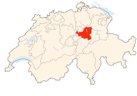 Localisation du canton en Suisse