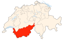 Localisation du canton en Suisse