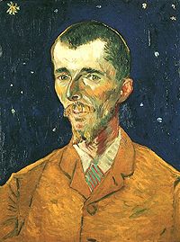 Vincent van Gogh, Portrait d'Eugène Boch, tableau appelé aussi le Poète ou le Peintre aux étoiles, 1888