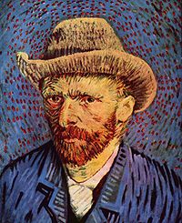 Vincent Van Gogh, Autoportrait au chapeau de feutre, 1887