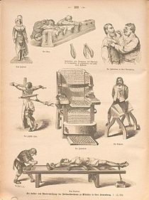 Tortures diversesGravure allemande de 1884