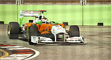 Photo d'Adrian Sutil lors du Grand Prix de Singapour 2011