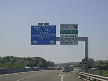 Panneaux Échangeur autoroute A 75