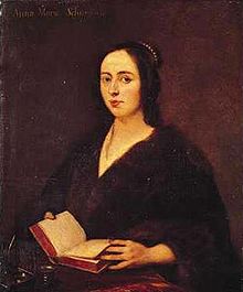 Anna Maria van Schurman, portrait peint par Jan Lievens en 1649, National Gallery, Londres