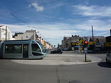 Le tramway à la Croix d'Anzin