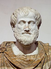 Buste de marbre du philosophe Aristote