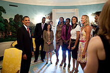L'équipe de Detroit est présentée au président Barack Obama