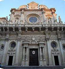Photographie de la basilique Santa Croce à Lecce