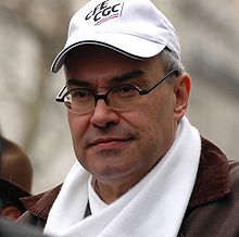 Bernard Van Craeynest à une manifestation contre le contrat nouvelle embauche, à Paris, le 7 mars 2006