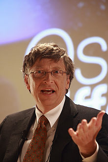 Bill Gates au Medef en janvier 2008.
