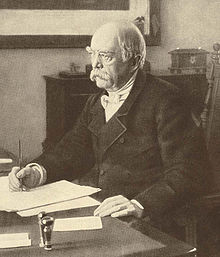 Otto von Bismarck dans son bureau en 1886