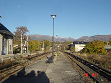 Quais et voies de la gare de Bourg-Madame