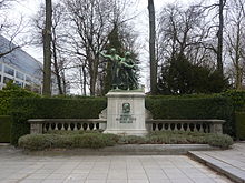 photo du monument au général Albert Tys, dans le parc du Cinquantenaire à Bruxelles
